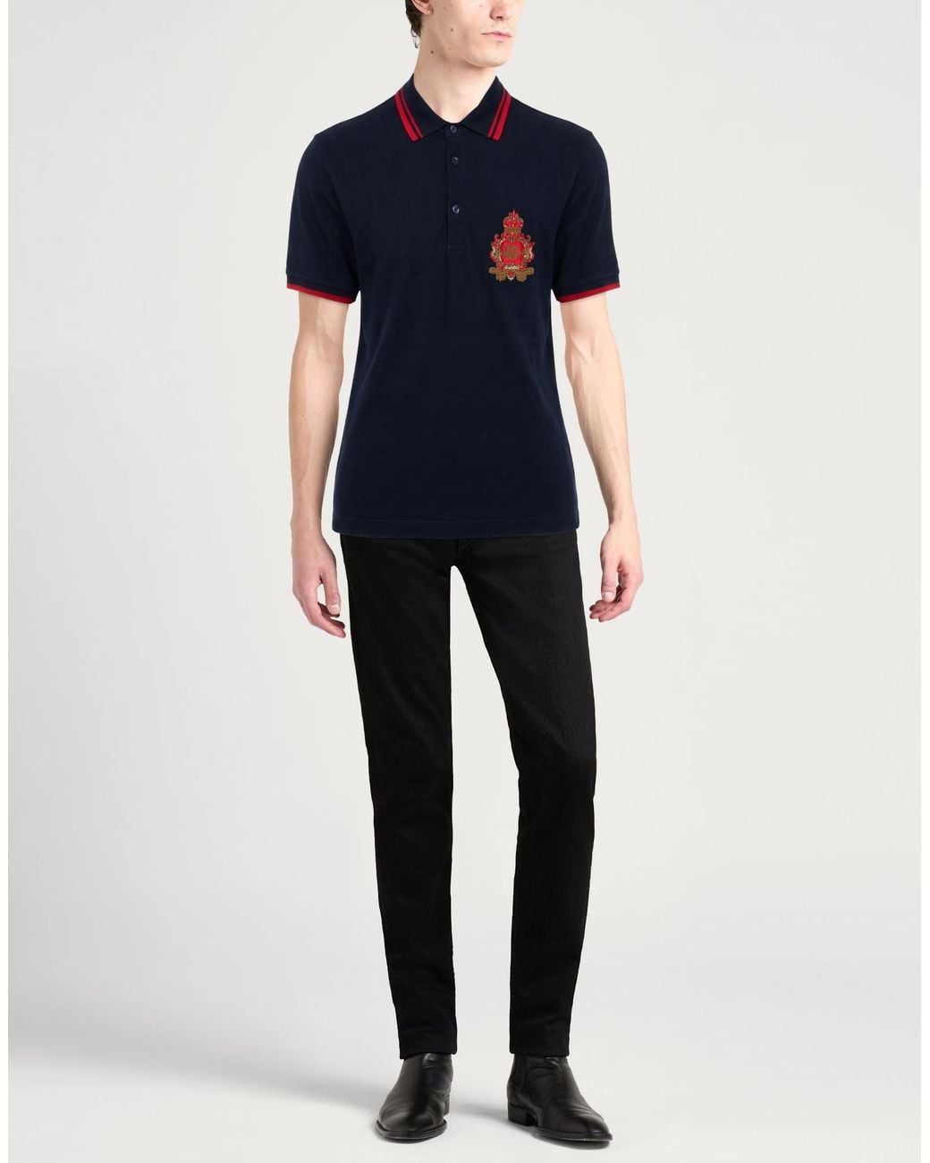 Dolce & Gabbana Blue Polo Shirt for men