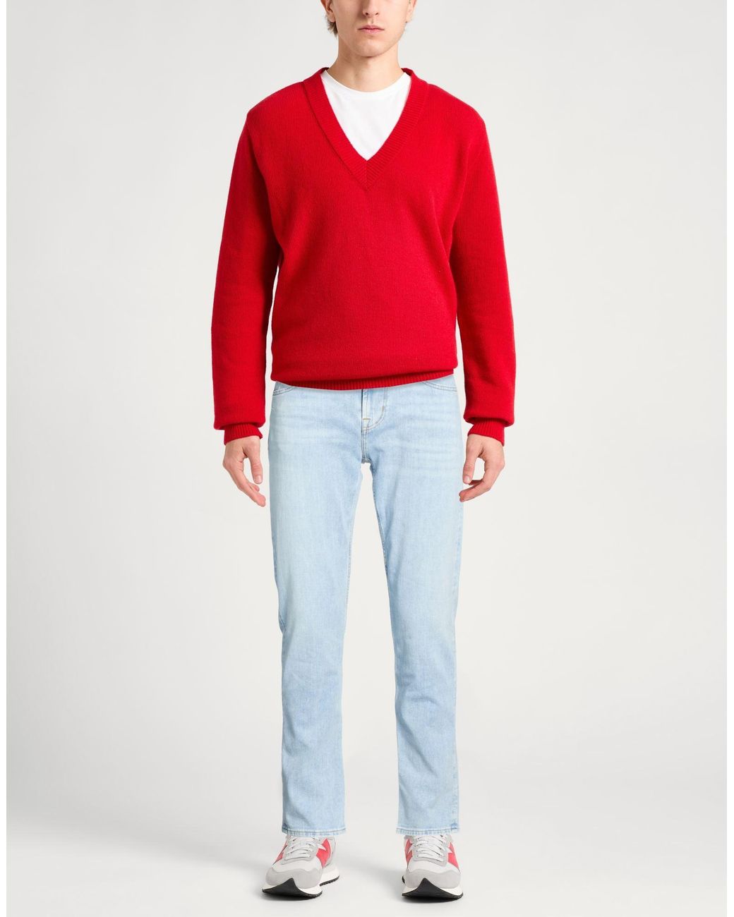 7 For All Mankind Blue Jeans Cotton, Elastomultiester, Elastane for men