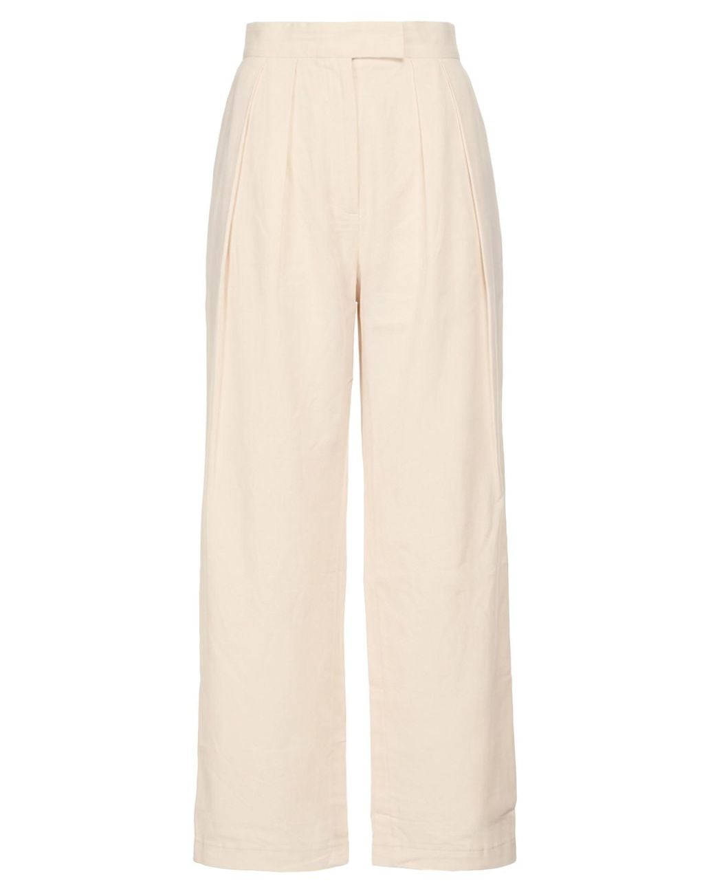A.W.A.K.E. MODE White Maxi Skirt Viscose, Cotton, Linen
