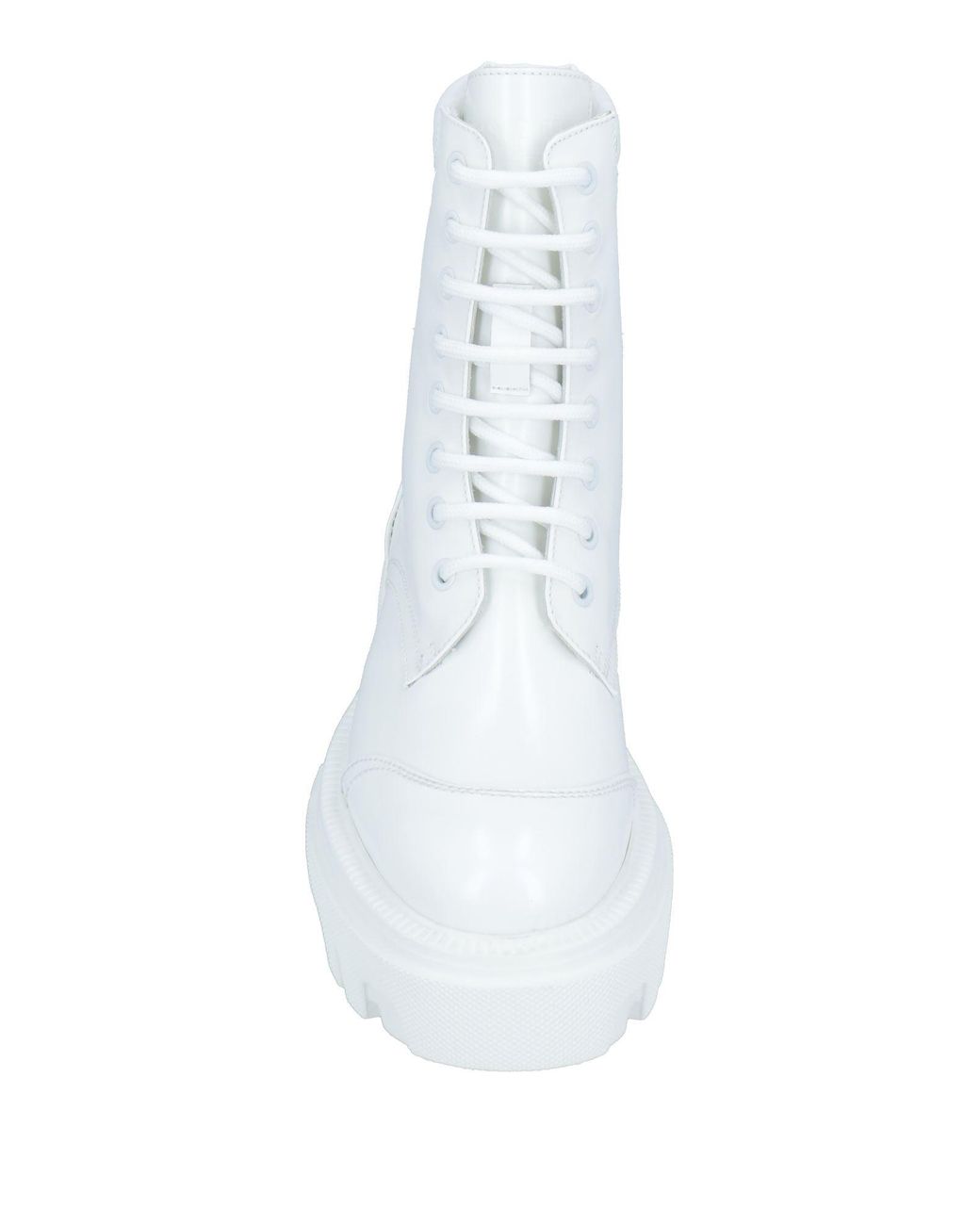 MSGM White Ankle Boots