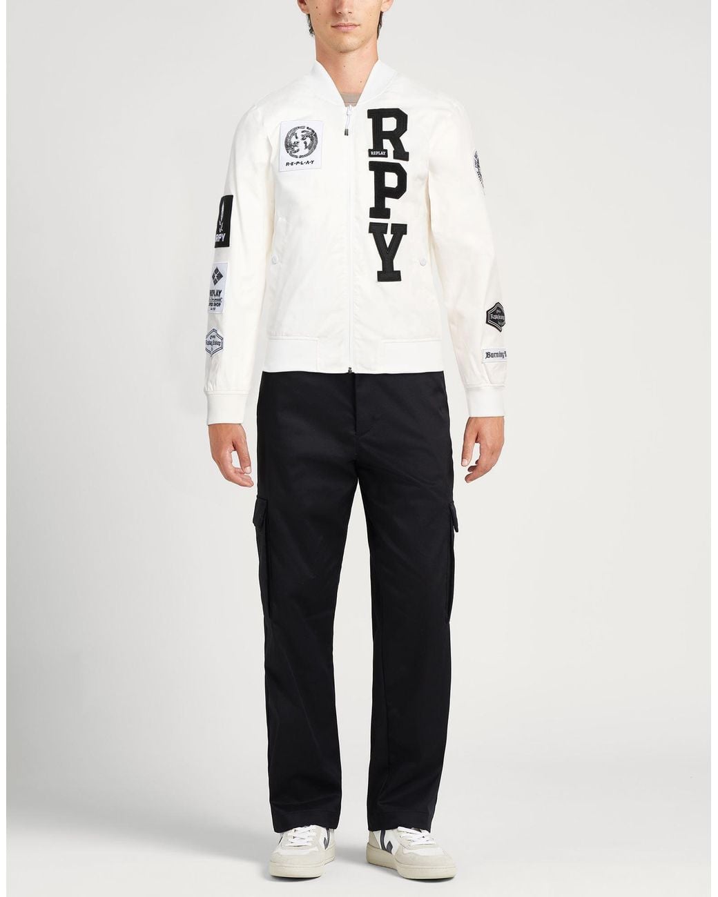 Replay White Jacket for men