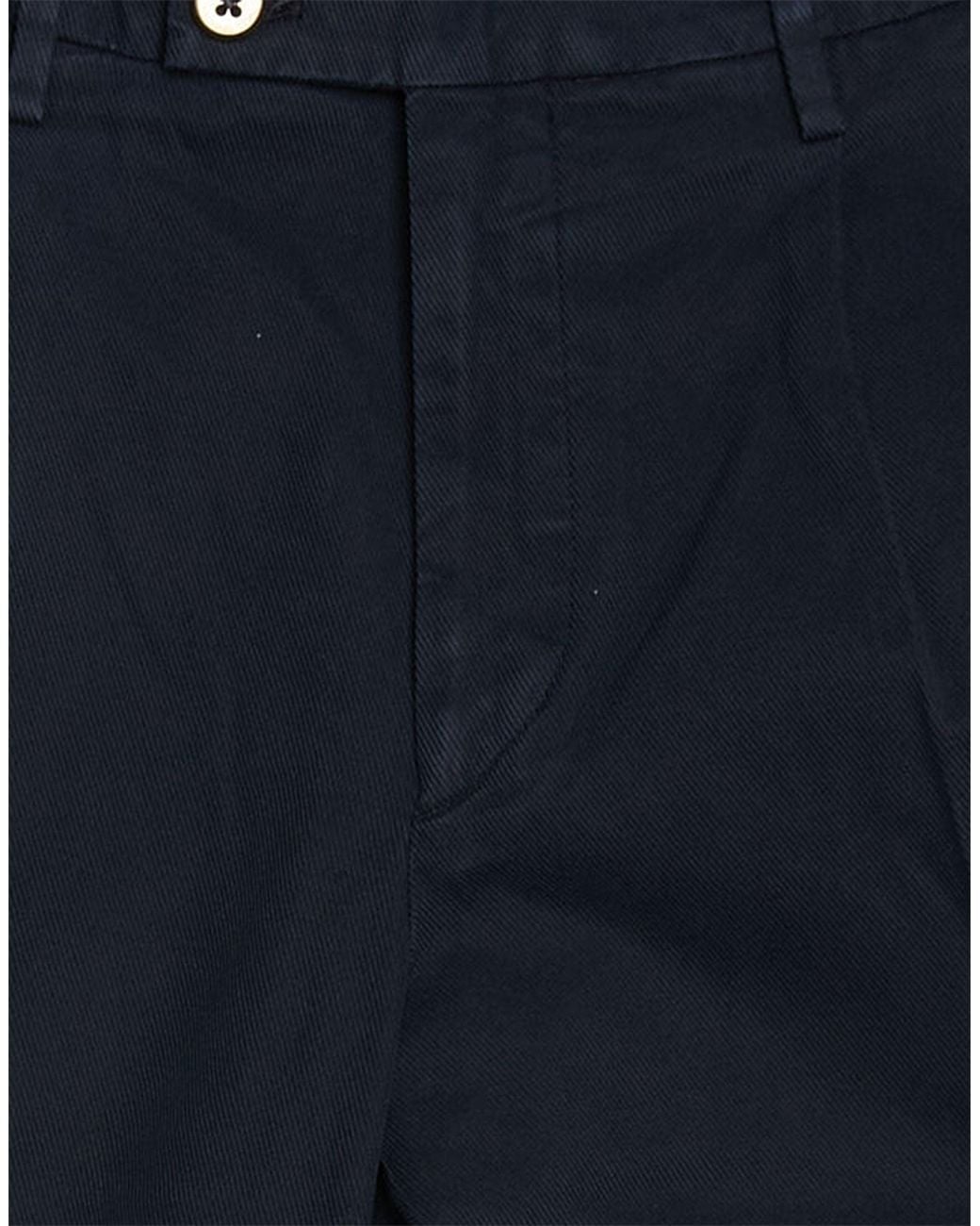 Michael Coal Blue Pants Cotton, Lyocell, Elastane for men