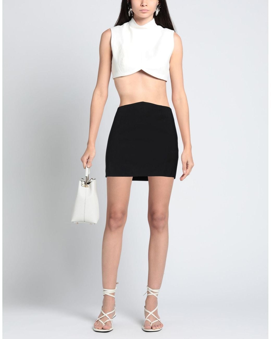 Dondup Black Mini Skirt