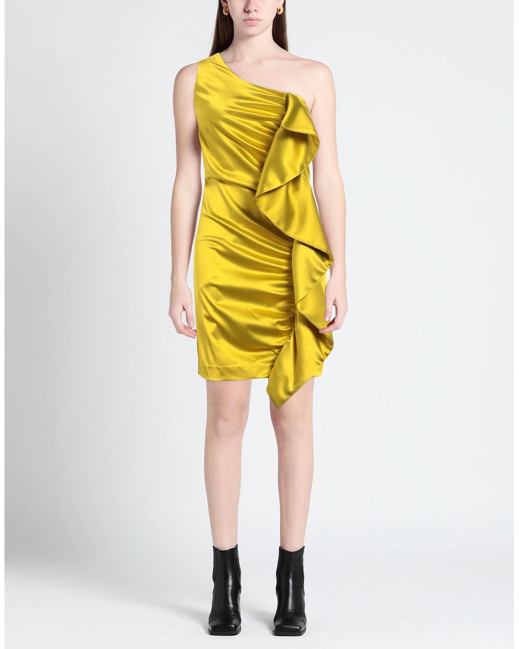 P.A.R.O.S.H. Yellow Mini Dress