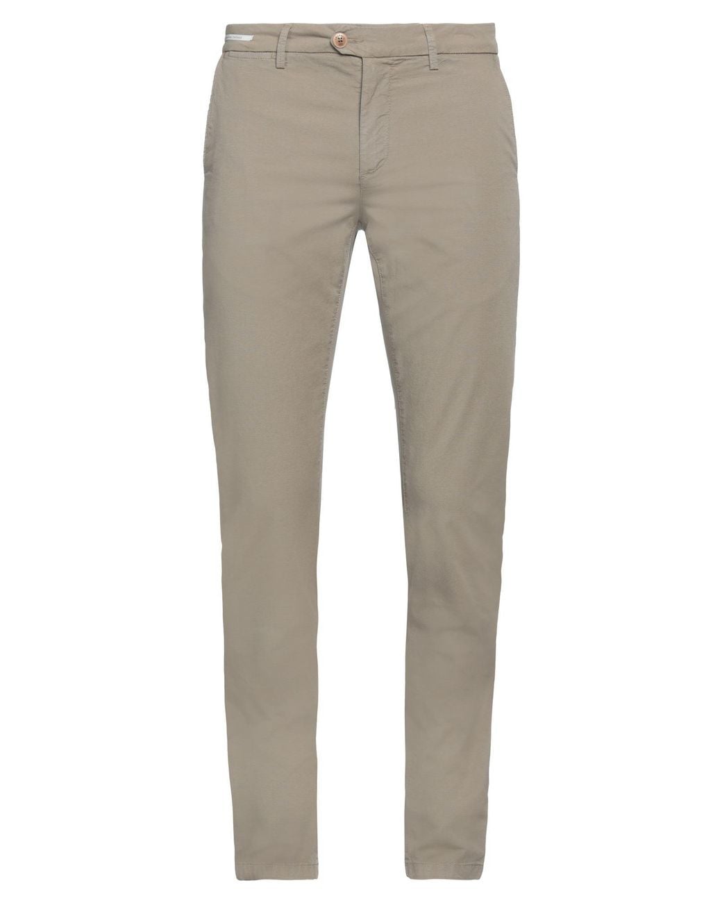 Teleria Zed Gray Pants Cotton, Elastane for men