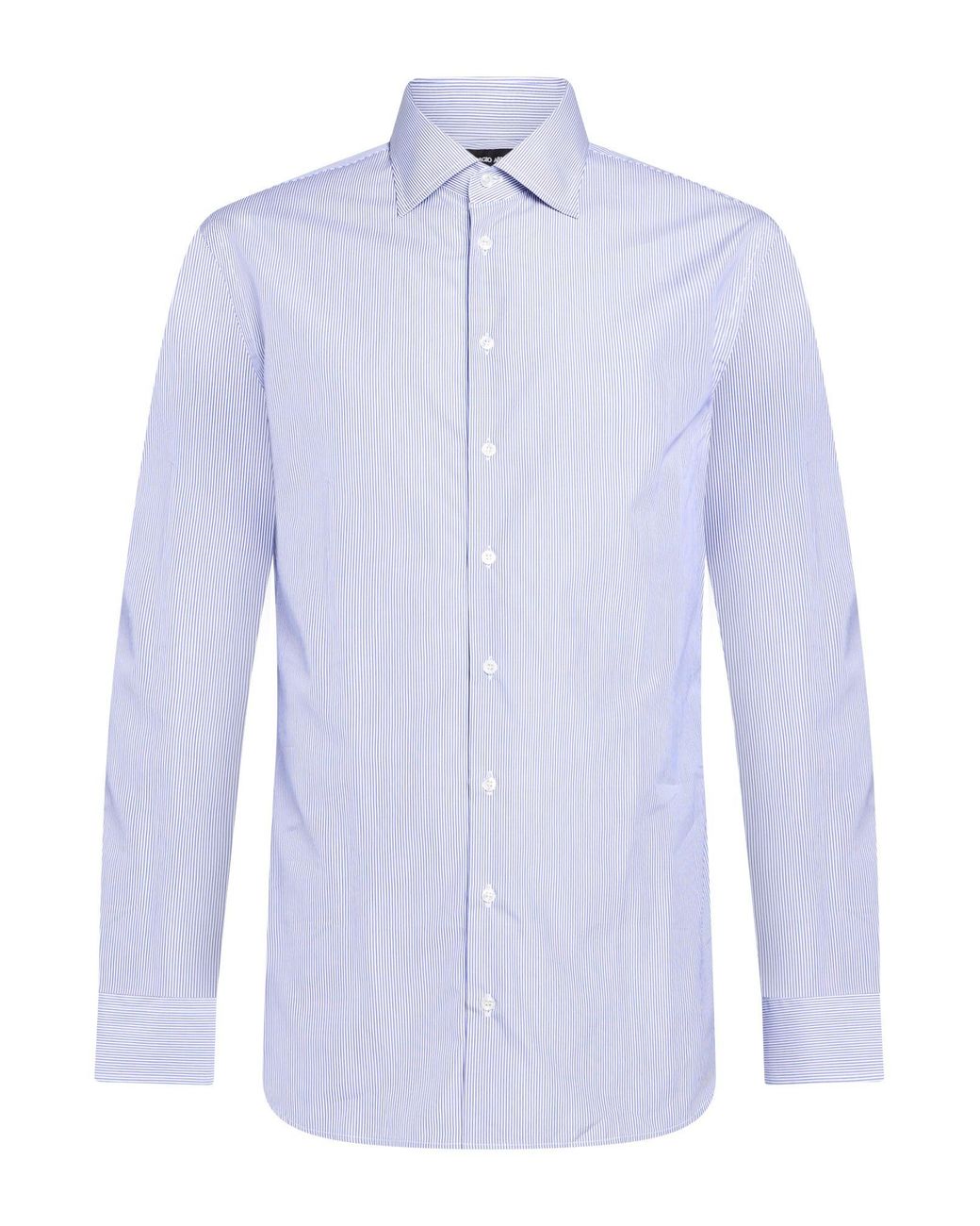 Giorgio Armani Blue Shirt Cotton for men