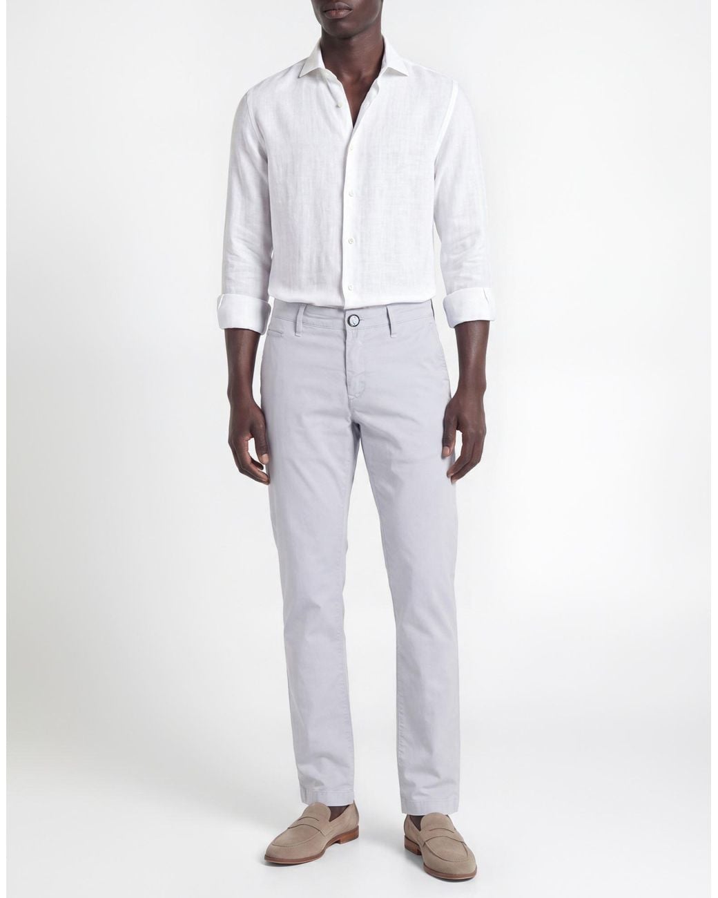 Jacob Cohen Gray Light Pants Cotton, Elastane, Polyester for men