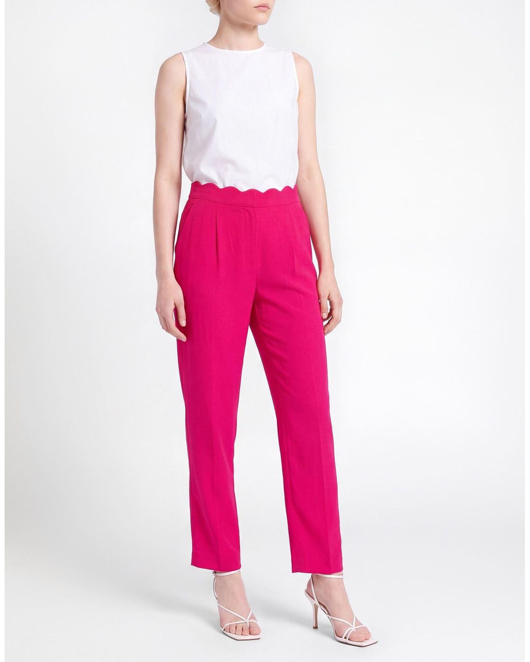Marc Cain Pink Pants Viscose, Elastane