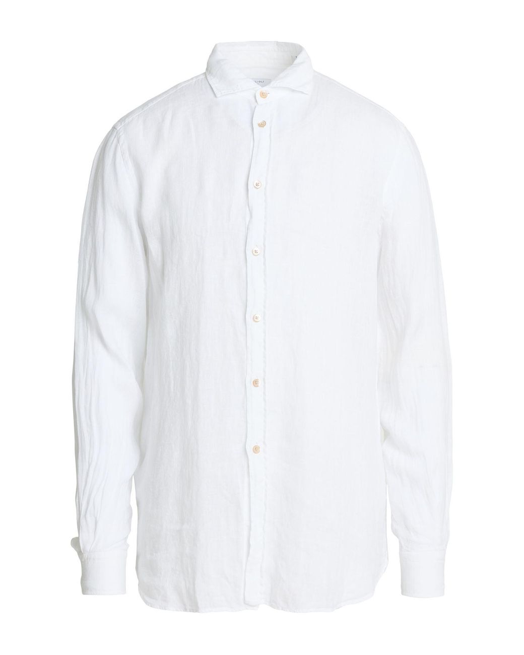 Boglioli White Shirt Linen for men