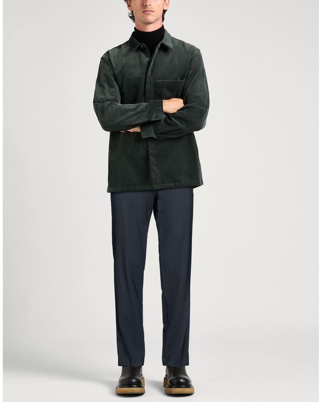 HUGO Blue Midnight Pants Virgin Wool, Elastane for men