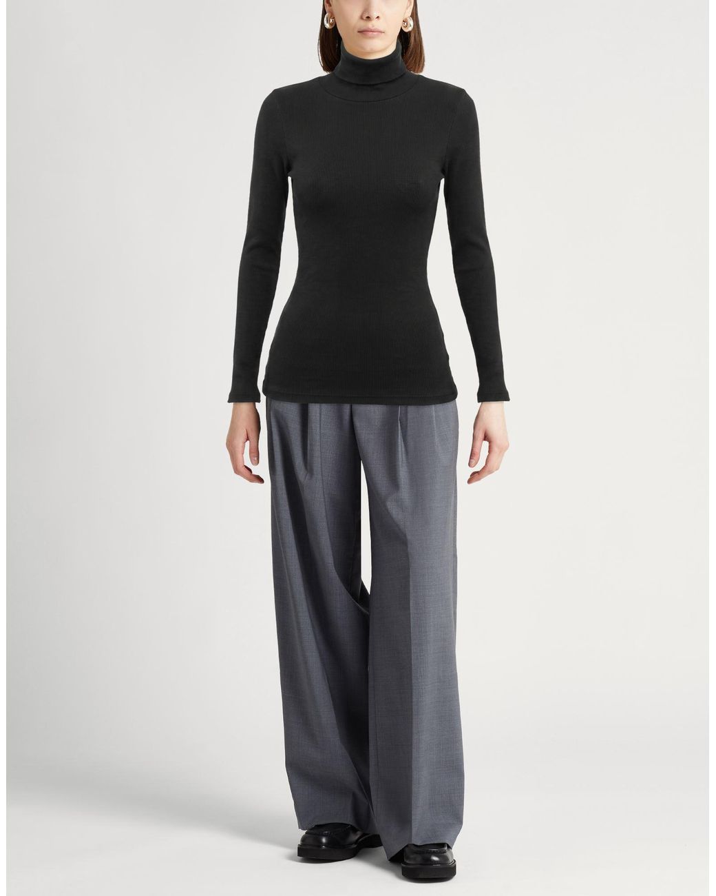 Crossley Black Rollkragenpullover