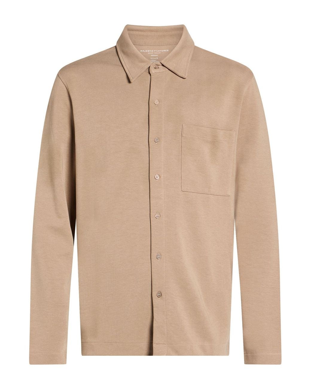 Majestic Filatures Natural Shirt Lyocell, Organic Cotton for men