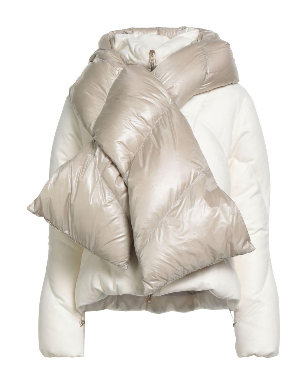 Herno Natural Puffer Silk, Cashmere, Polyamide