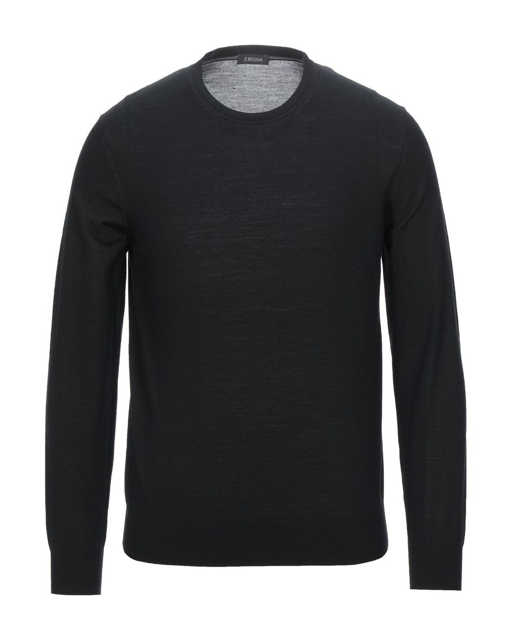 Z Zegna Wool Sweater in Black for Men - Lyst
