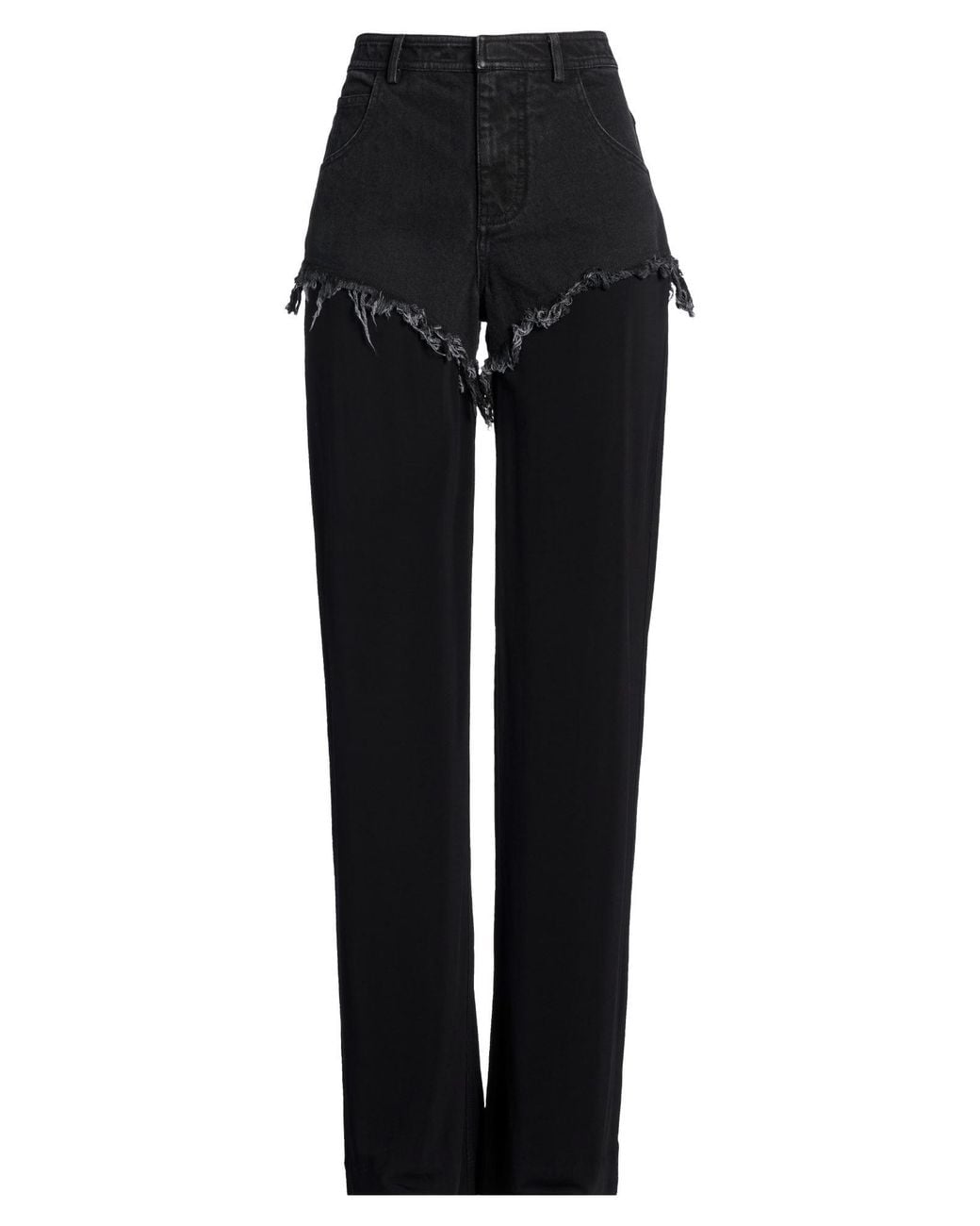 Christopher Esber Black Pants Cotton, Viscose