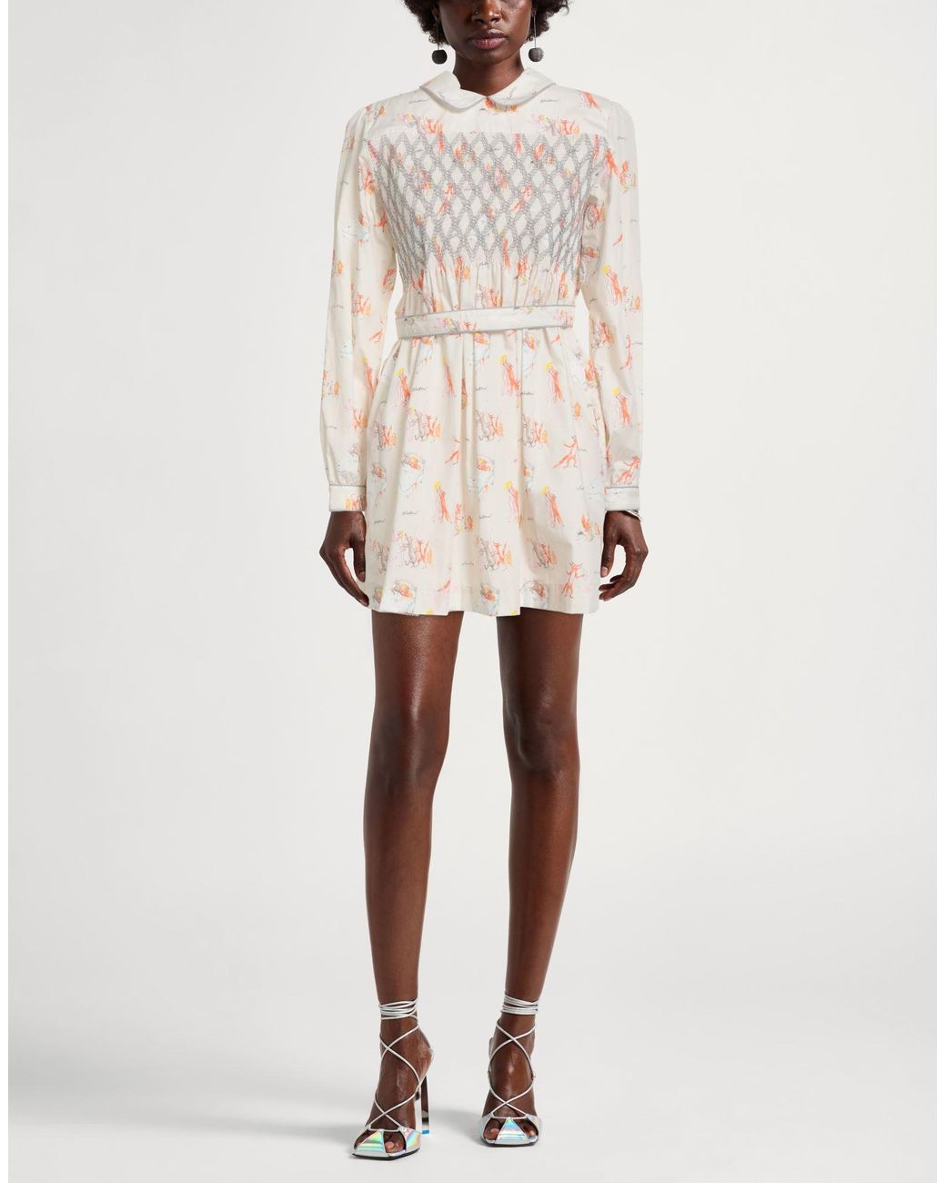 Maison Kitsuné White Mini Dress