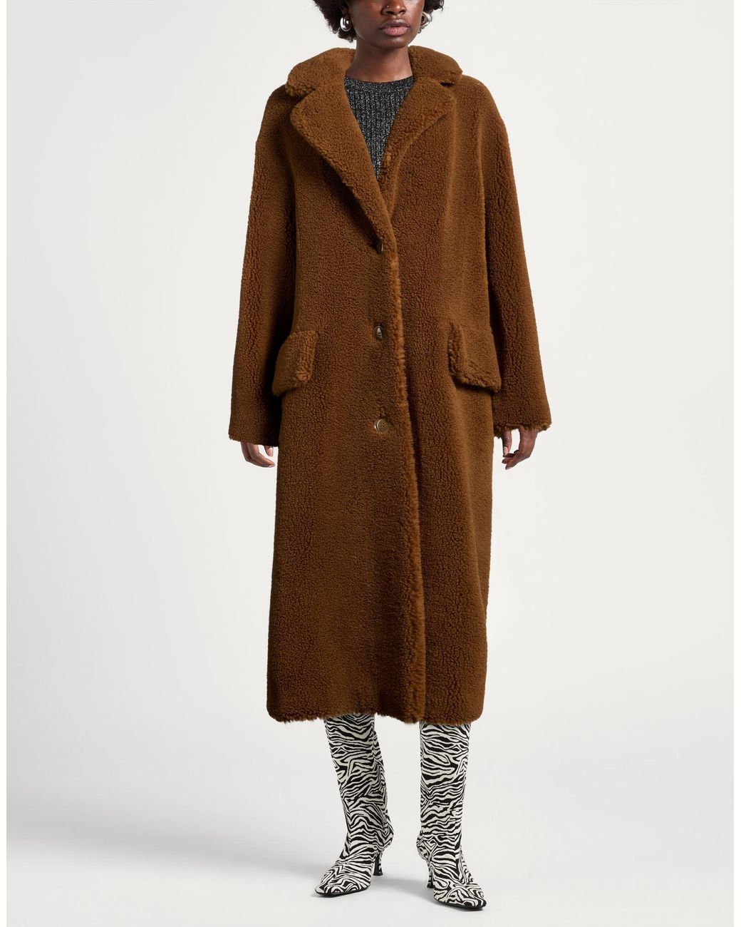 Stand Studio Brown Shearling & Teddy