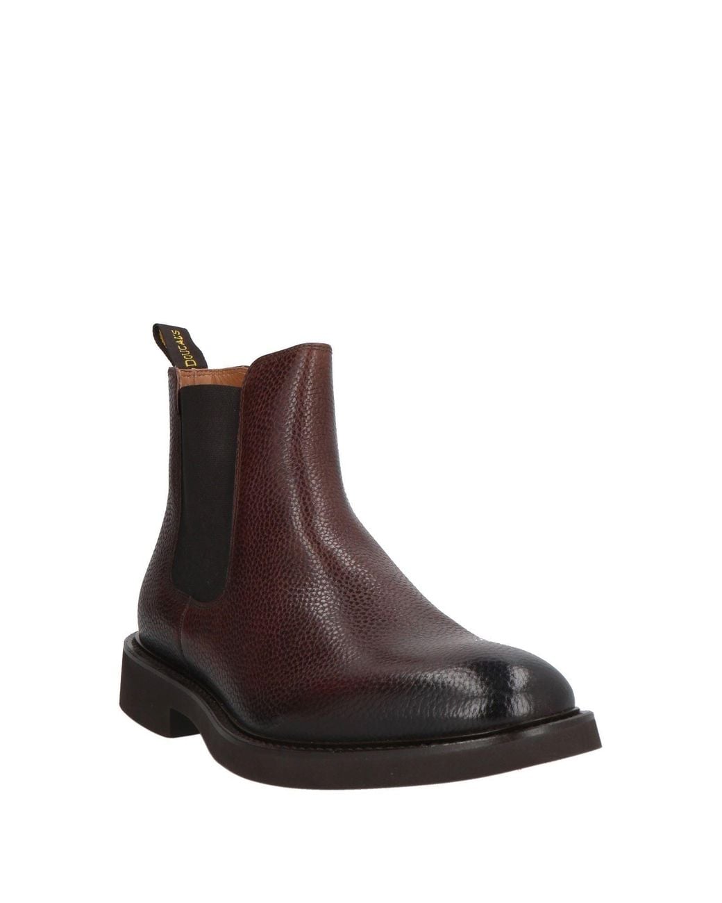 Doucal's Brown Dark Ankle Boots Leather for men