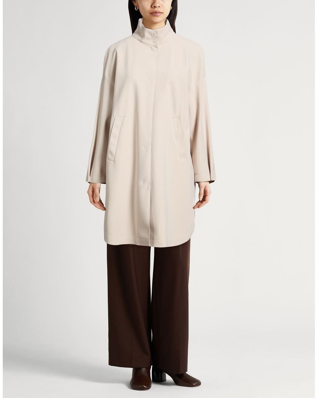 Herno White Overcoats & Trench Coats