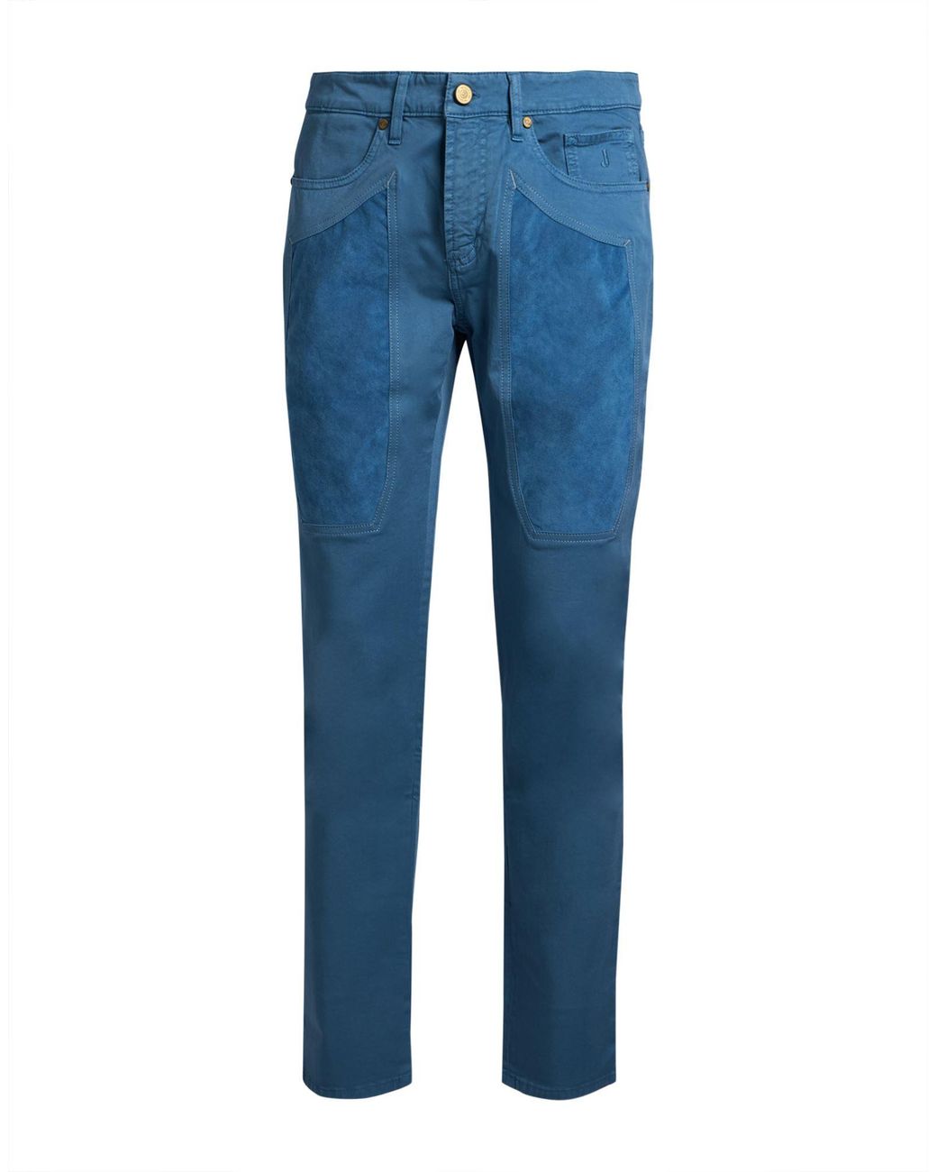 Jeckerson Blue Pants Cotton, Elastane, Polyester, Polyurethane for men