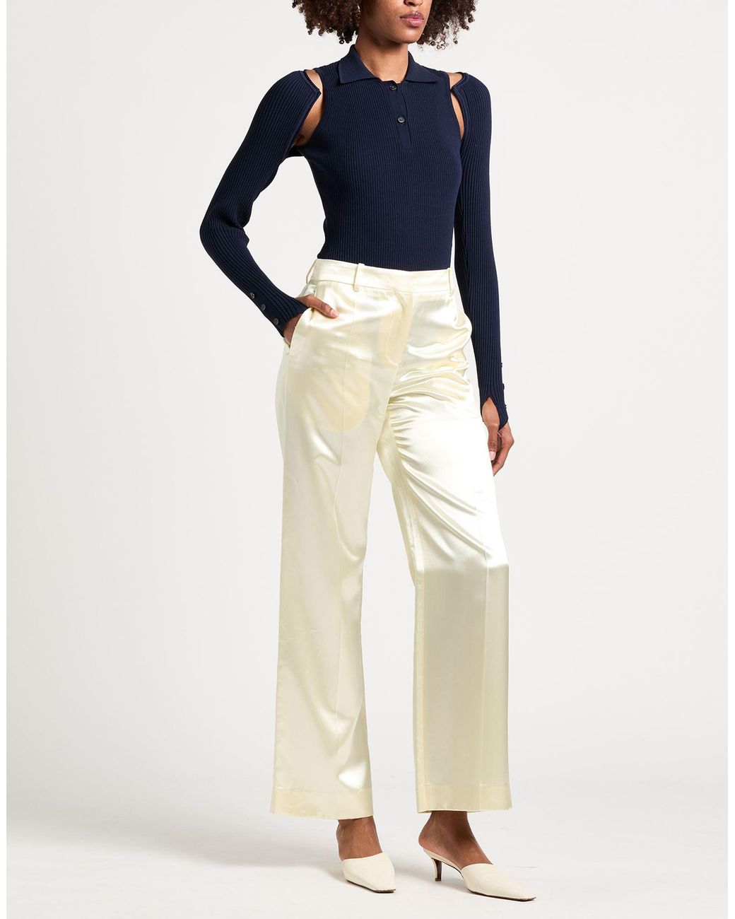 Jacquemus Blue Bodysuit Viscose, Linen, Polyamide