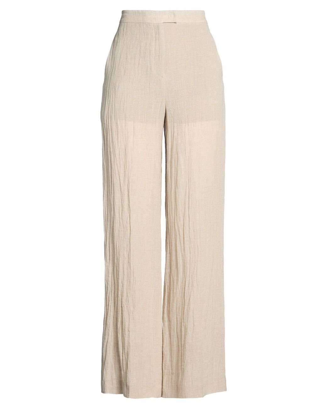 MVP WARDROBE Natural Pants Acetate, Silk