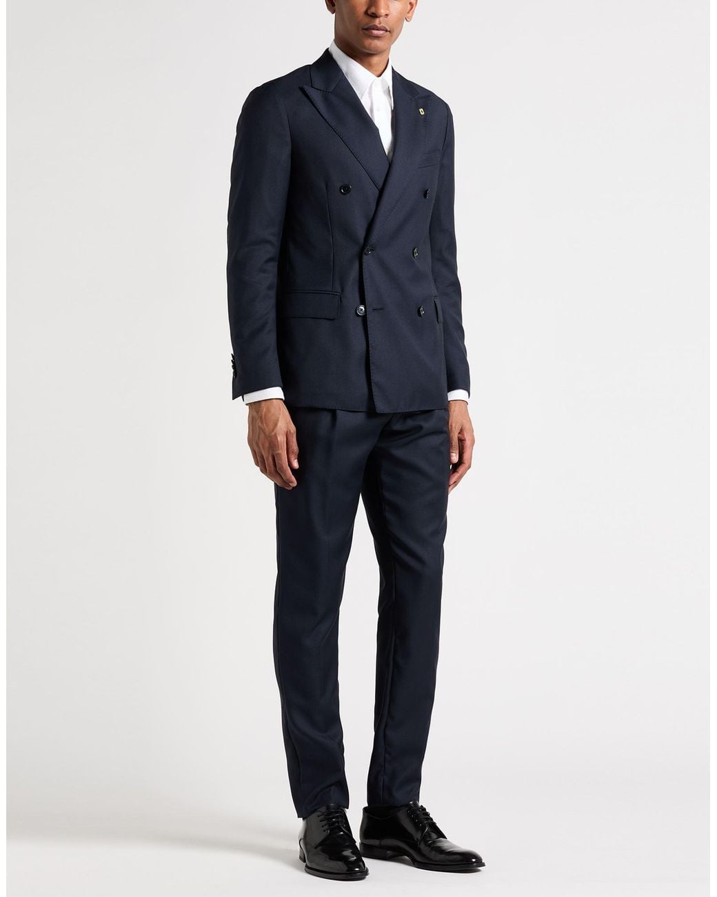 Lardini Blue Midnight Suit Wool for men