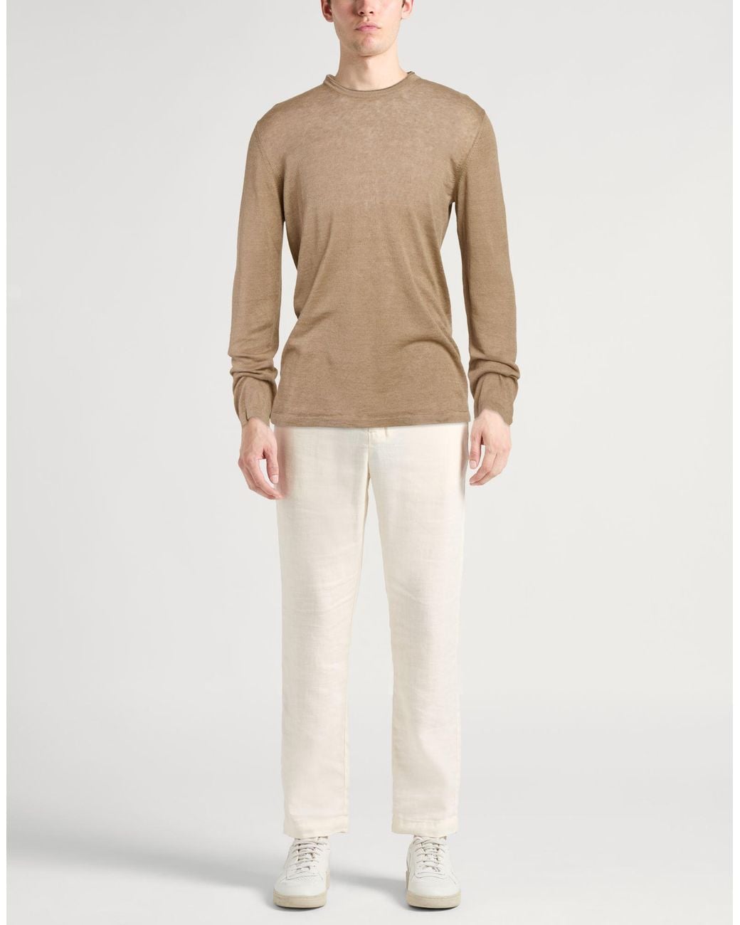 Roberto Collina Brown Sweaters for men