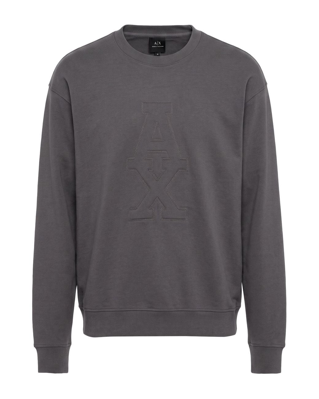 ARMANI EXCHANGE Gray Sweatshirt Cotton, Elastane for men