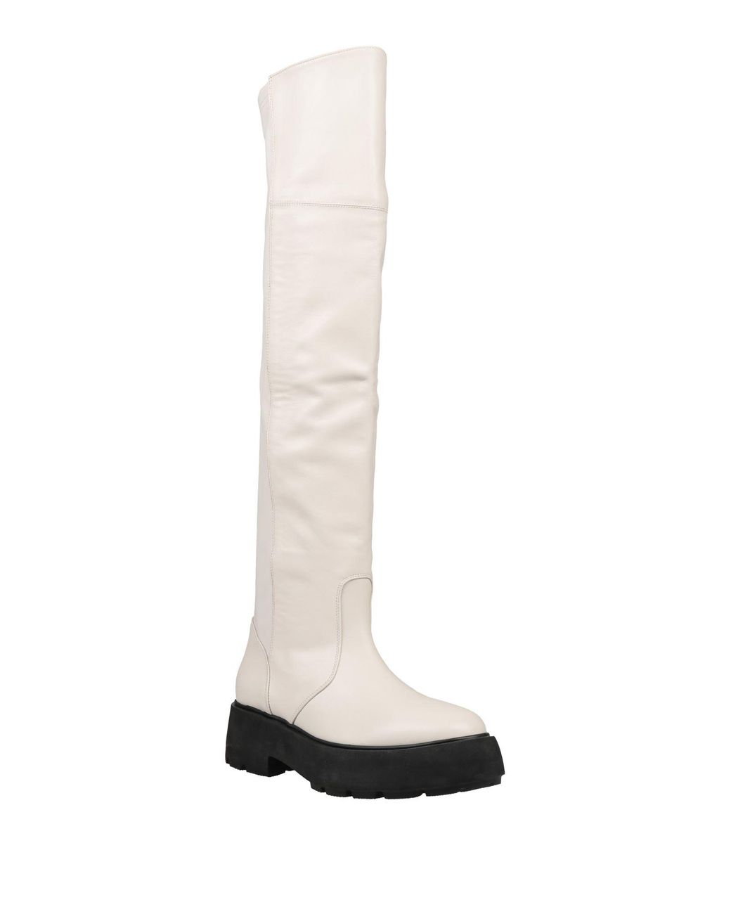 Strategia White Ivory Boot Leather