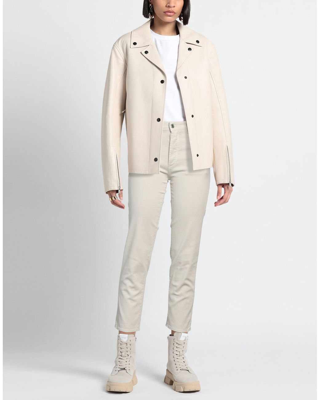 Department 5 White Denim Pants