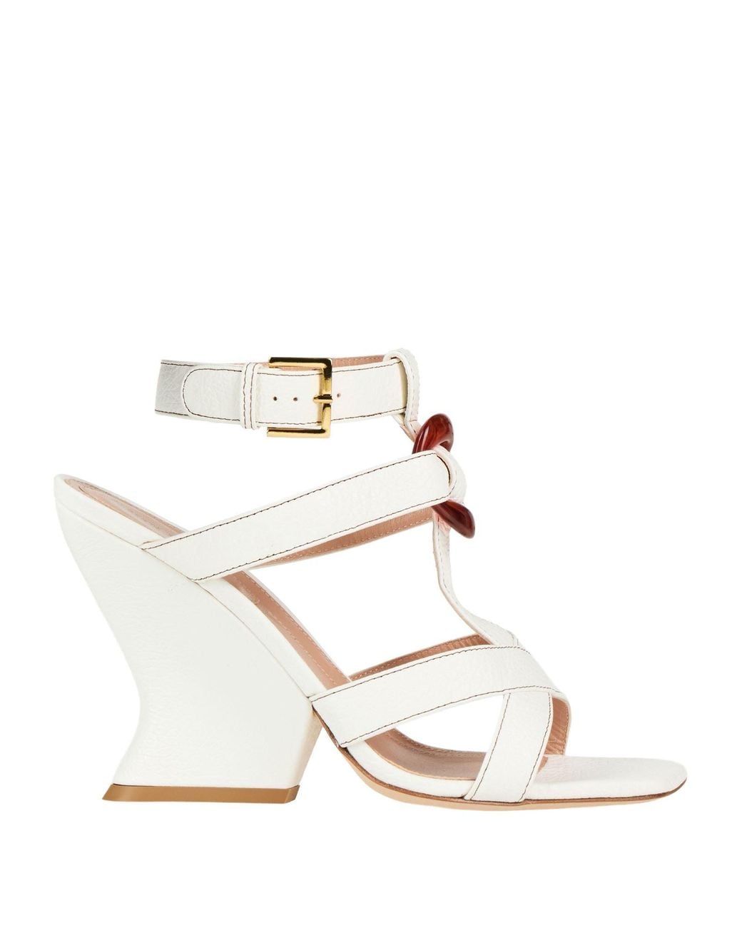 Alberta Ferretti White Sandals Leather