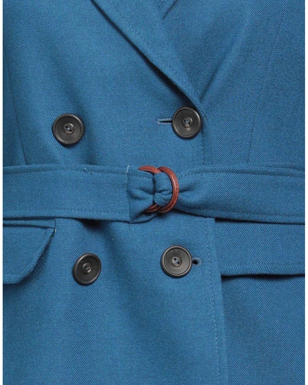 Diega Blue Blazer Polyester, Viscose, Wool, Elastane
