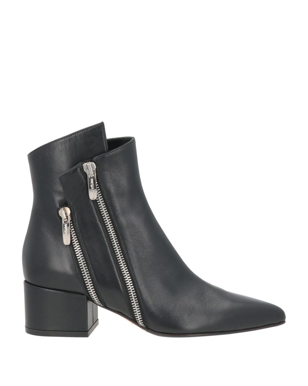 Sergio Rossi Black Ankle Boots
