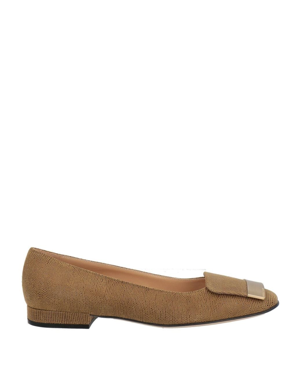Sergio Rossi Brown Ballet Flats