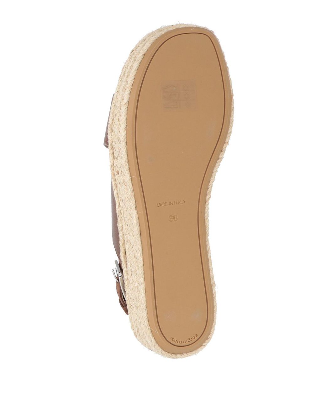 Sergio Rossi Brown Espadrilles Leather