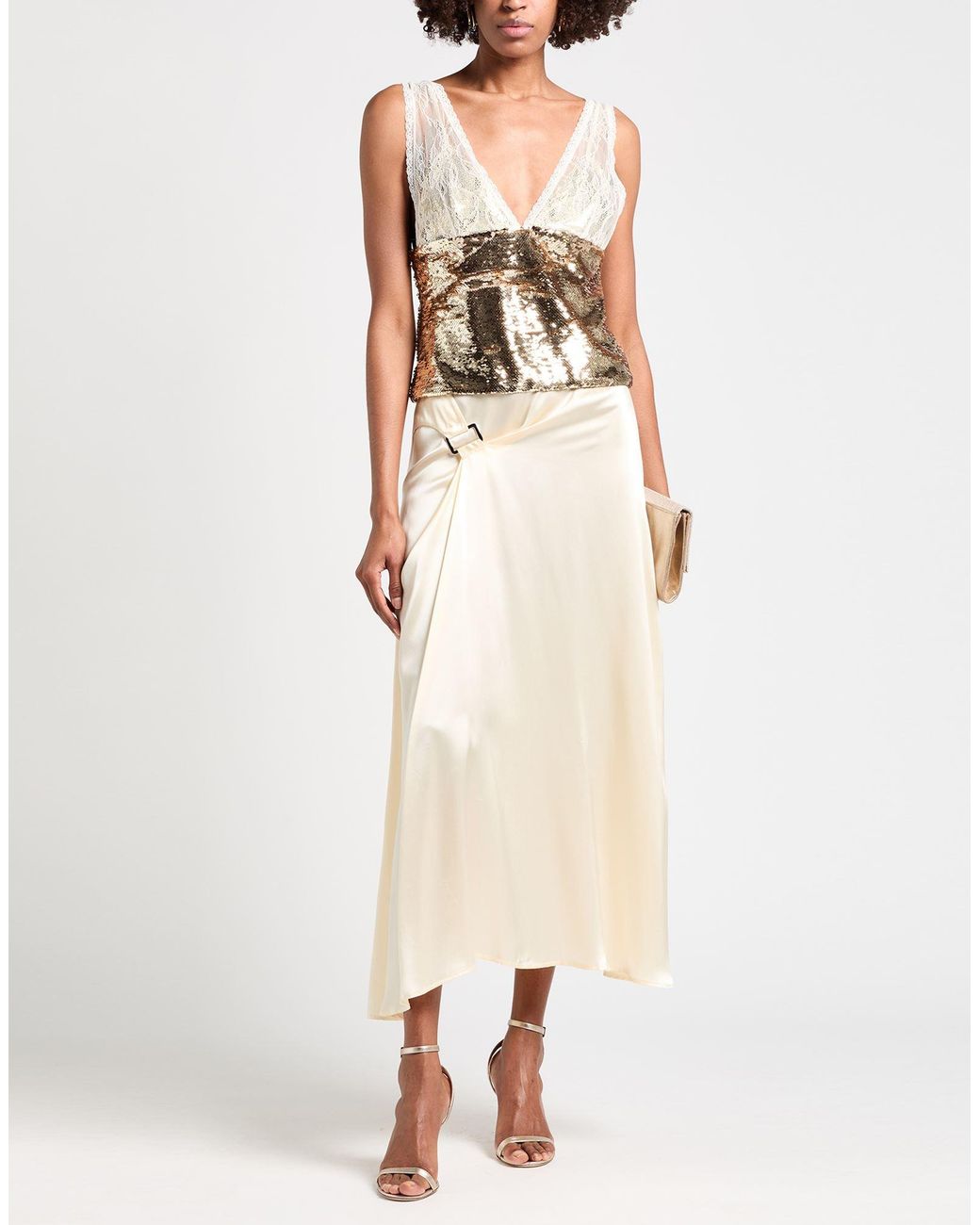 Patrizia Pepe White Top Polyester, Polyamide