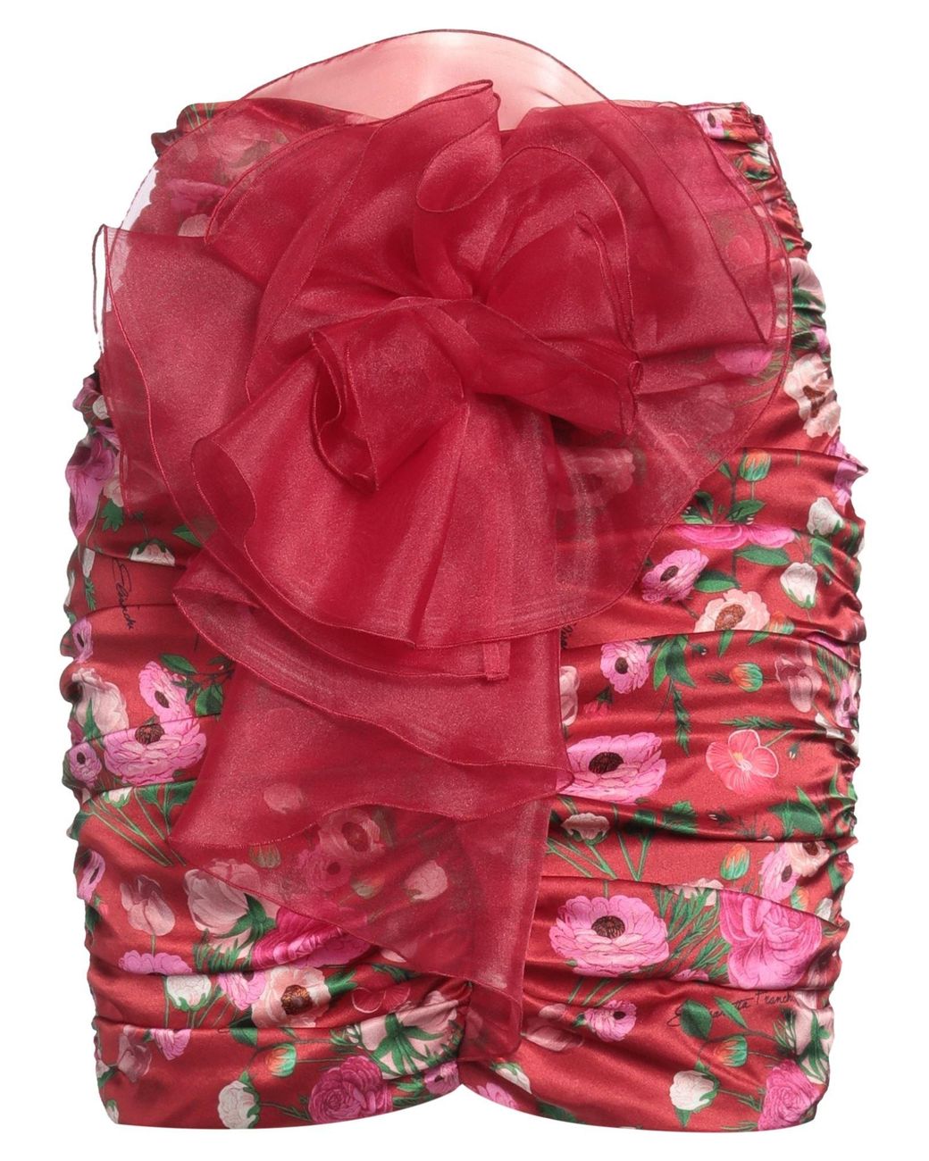 Elisabetta Franchi Red Mini Skirt