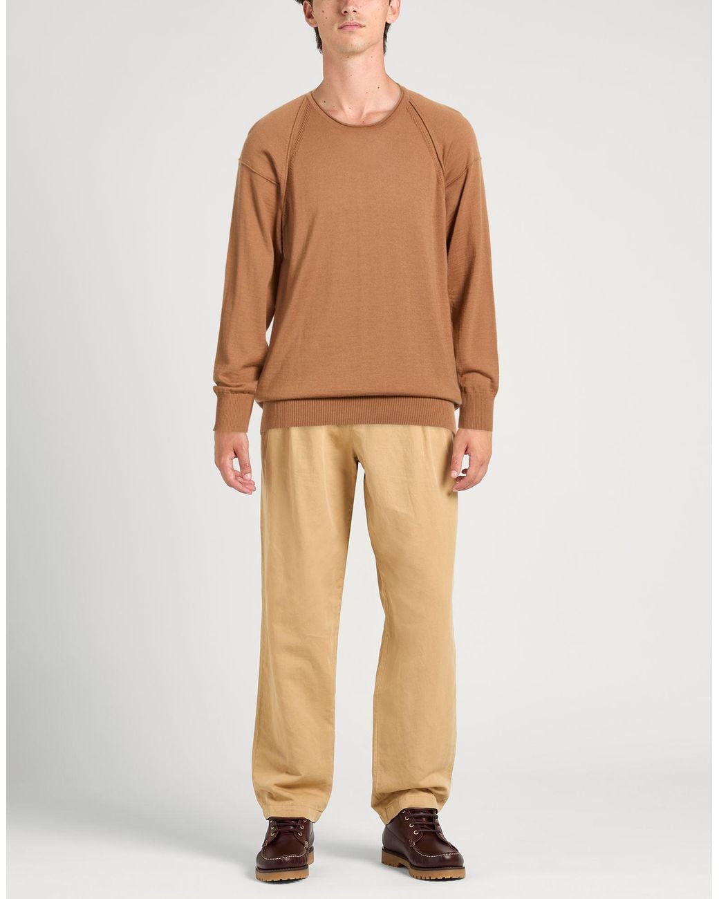 Officina 36 Brown Sweater Acrylic, Wool for men