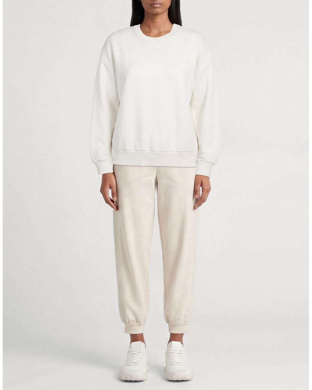 Crossley White Sweatshirt Cotton