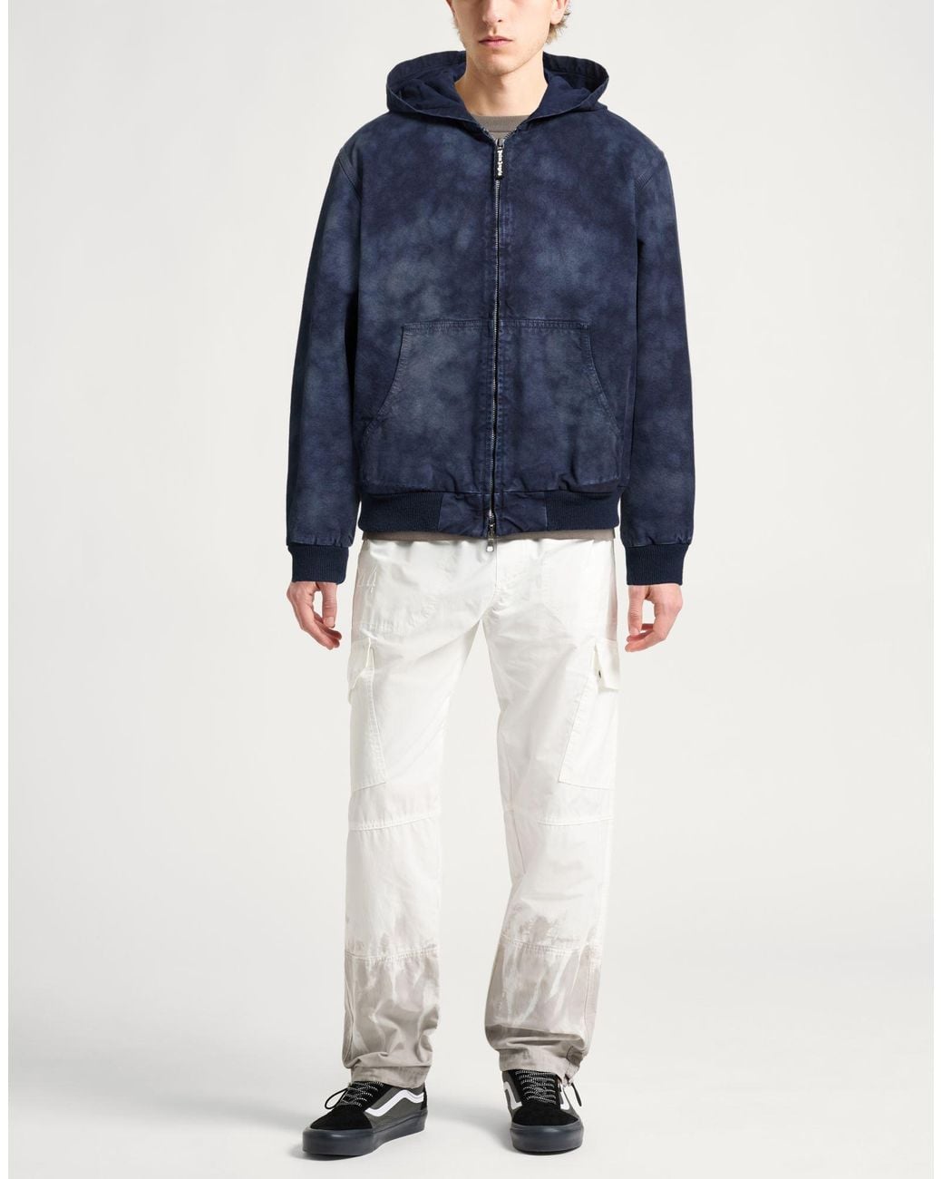 Palm Angels Blue Jacket Cotton for men