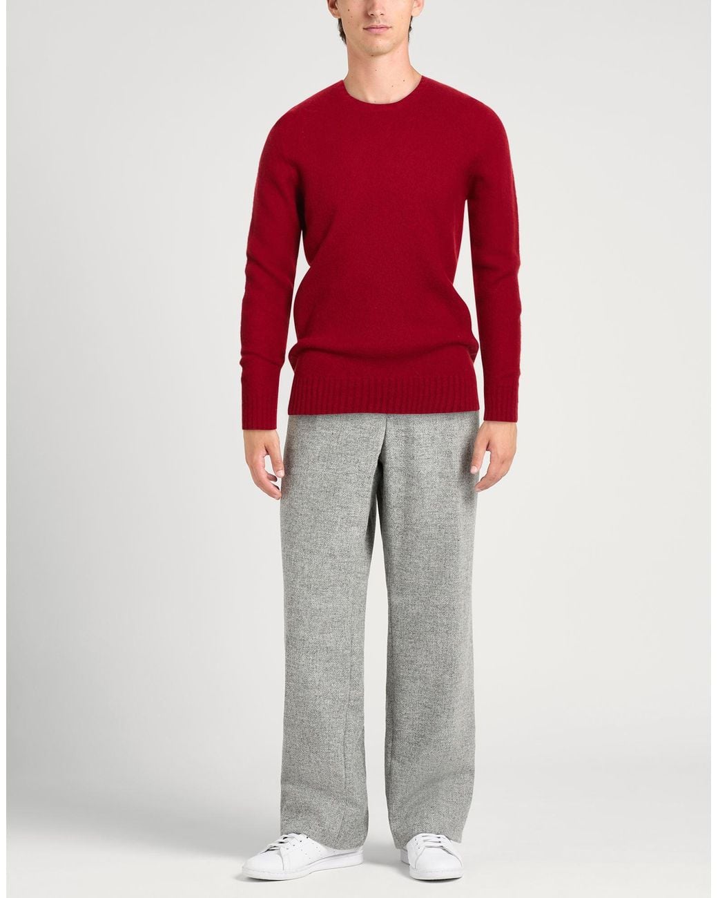 Drumohr Red Brick Sweater Lambswool for men