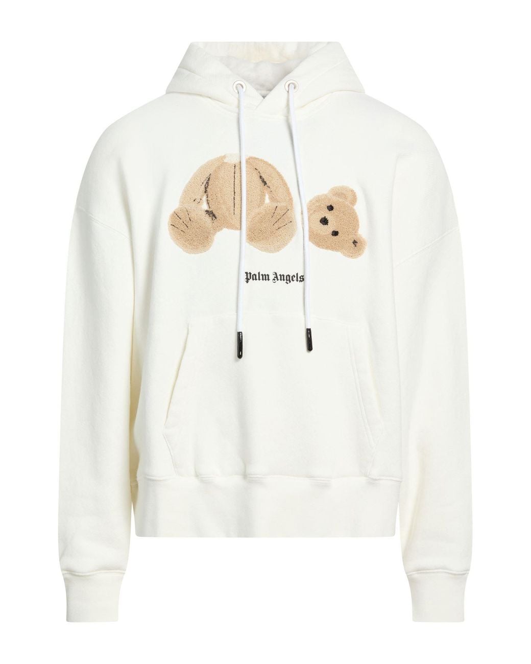 Palm Angels White Sweatshirt Cotton for men