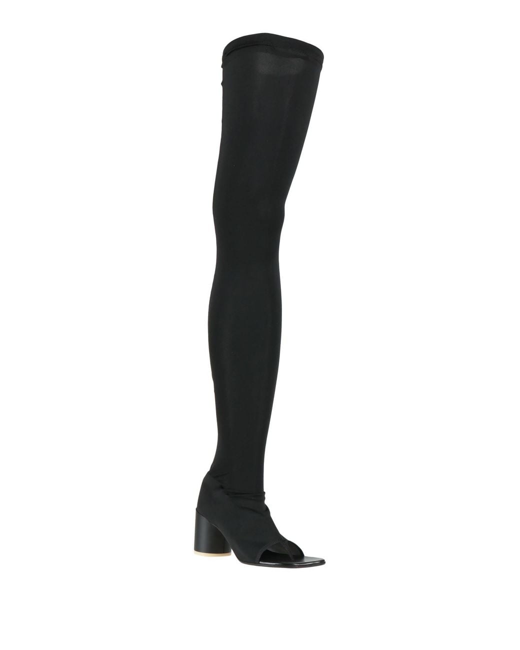 Maison Margiela Black Boot Textile Fibers