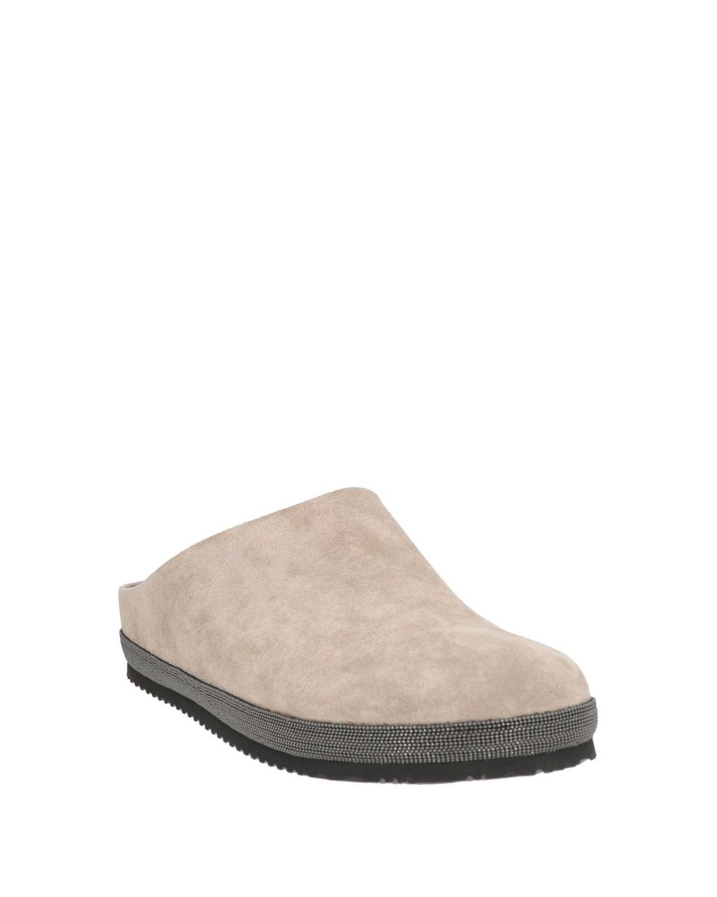Brunello Cucinelli White Mules & Clogs Leather