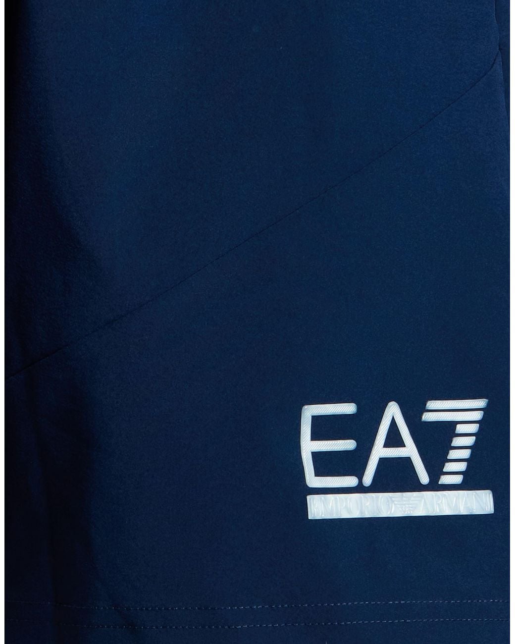 EA7 Blue Shorts & Bermuda Shorts Polyester, Elastane for men