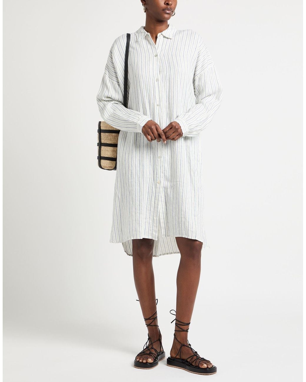 Crossley White Midi-Kleid