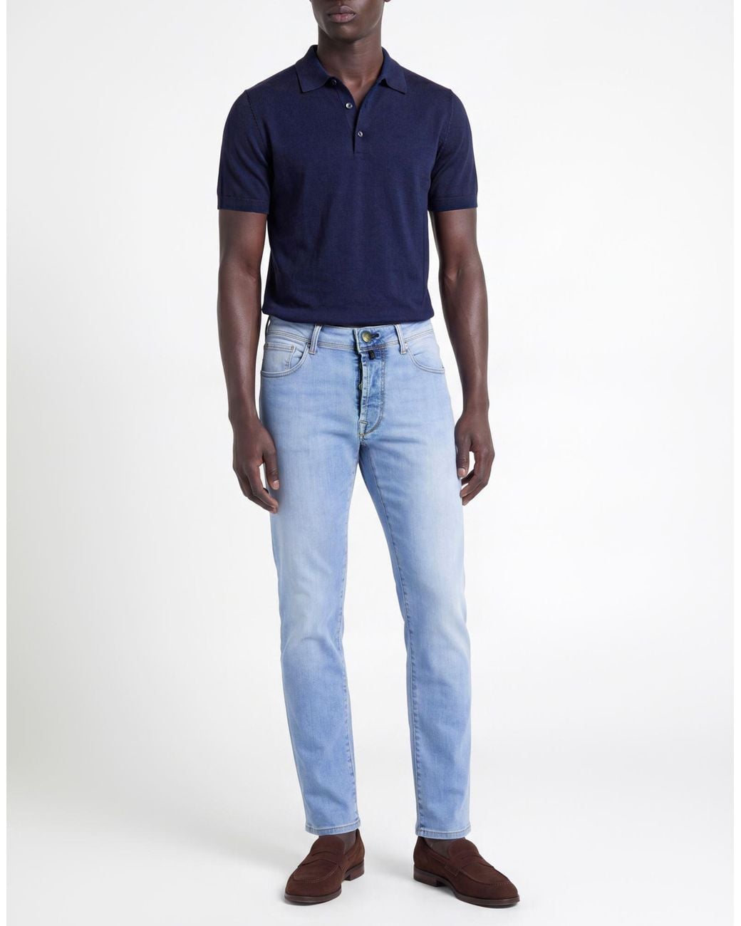 Incotex Blue Jeans Cotton, Elastomultiester, Elastane for men