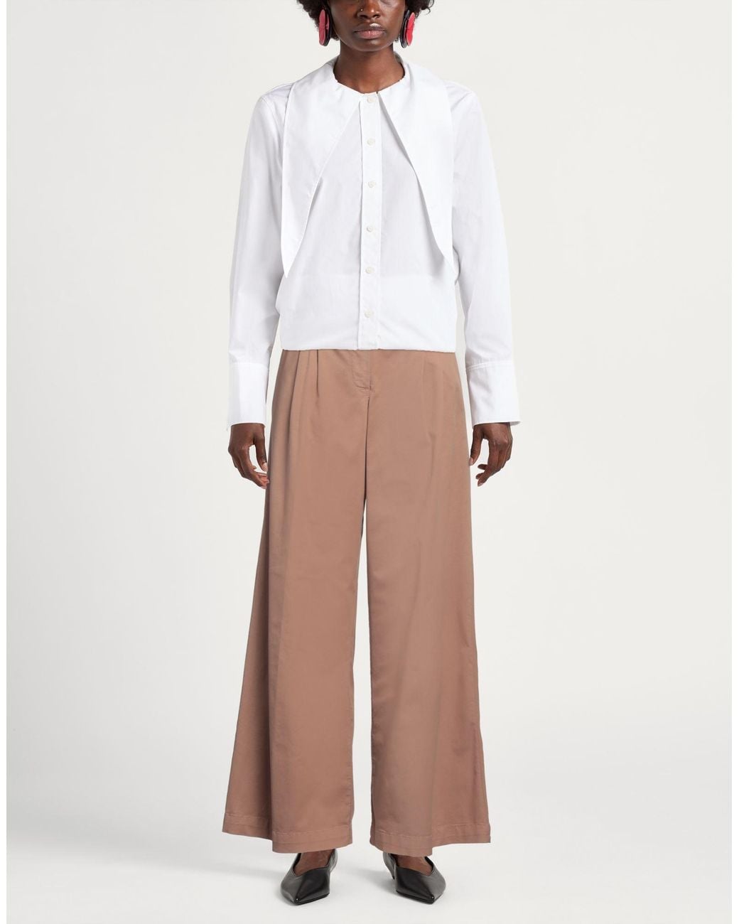 Pinko Natural Pants Cotton, Elastane