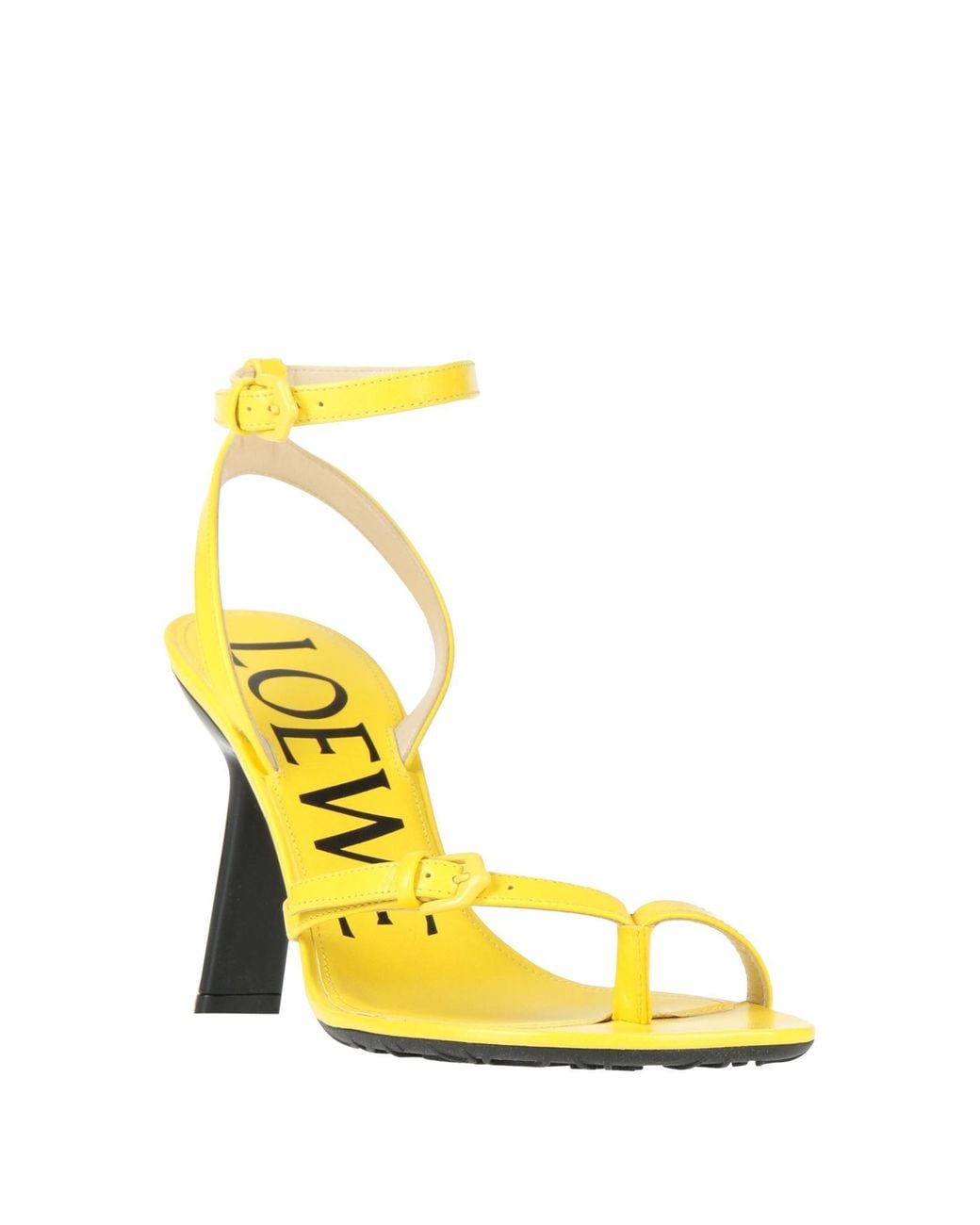 Loewe Yellow Thong Sandal Leather
